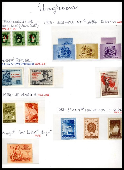 Ungarn 1918/1963 - Souvenir sheets and airmail are included