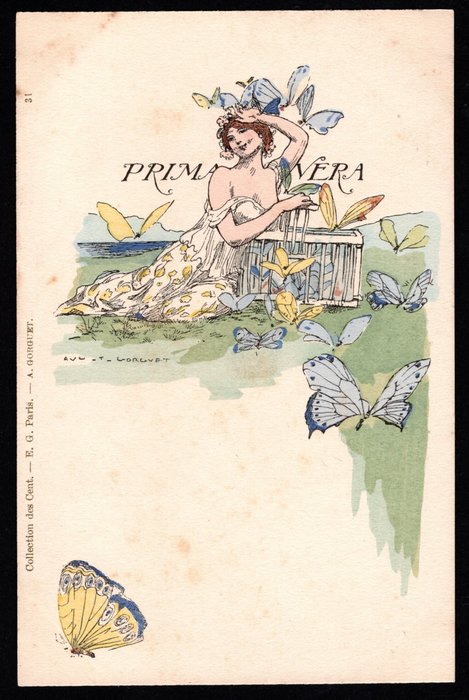 France - illustrator Gorguet collection of the Cent - Single postcard (1) - 1901