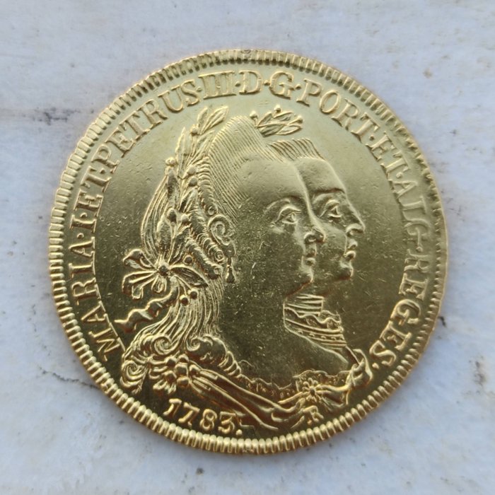 Brazil (Colonial), Portugal. D. Maria & D. Pedro III (1777-1786). Peça (6.400 Reis) - 1783 R - Rio de Janeiro