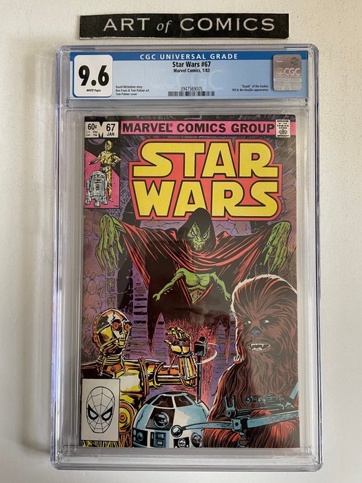 Star Wars #67 - Death Of The Darker - Plif & Hoojibs Appearance - CGC Graded 9.6!!! - Extremely High Grade!!!! - White Pages! - Softcover - Erstausgabe - (1983)