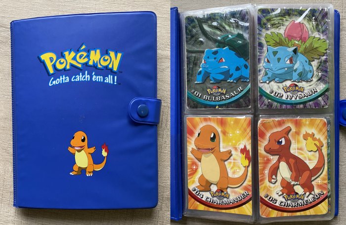 The Pokémon Company - TOPPS - Trading Card Series 1 - Complete album including original binder - Reasonable condition - English 80/90 - 1999