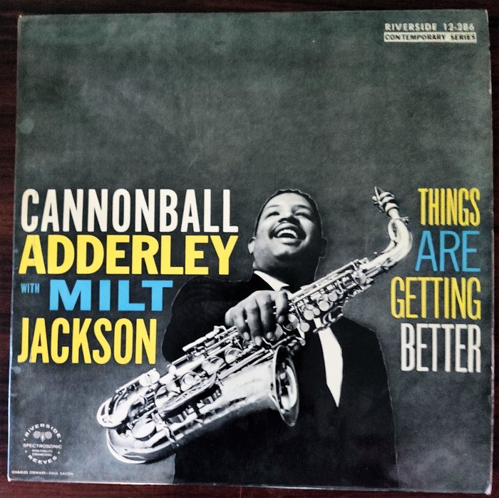 Cannonball Adderley - Things are getting better [Riverside Contemporary Series] - LP Album - Heruitgave, Mono - 1962