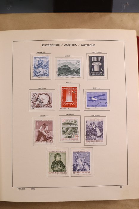 Austria 1957/1991 - Batch in a pre-printed album + three stock books