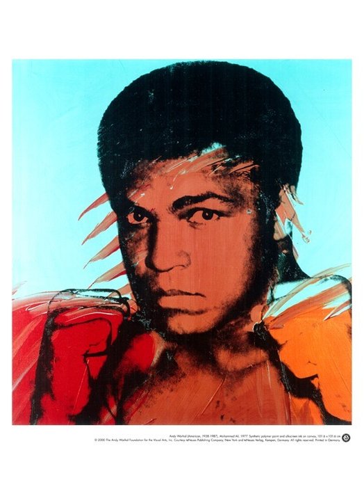 Andy Warhol - Muhammed Ali  - Licensed Print. - Big Size