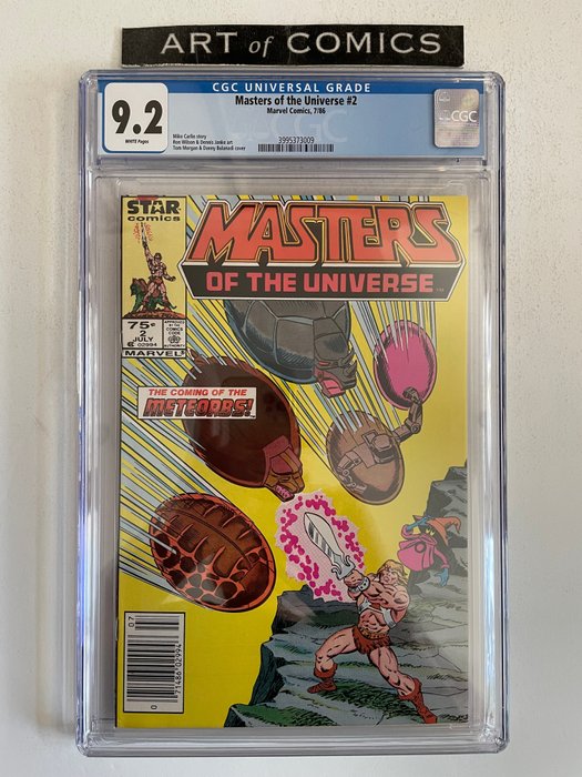 Masters Of The Universe #2 -  Rare Newsstand Edition - CGC Graded 9.2 - Very High Grade - White Pages!! - Softcover - Erstausgabe - (1986)