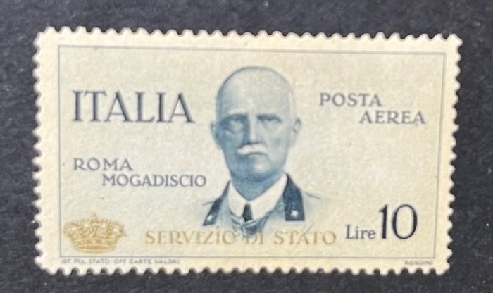 Italy Kingdom 1934 - Air service, 10 lire small crown - Sassone N. 2