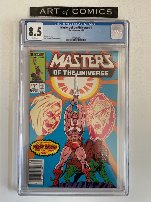 Masters Of The Universe #1 - 1st Issue - Rare Newsstand Edition - CGC Graded 8.5 - Very High Grade - White Pages!! - Broché - EO - (1986)