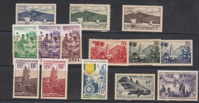Comoren 1914/1986 - Very Large Super-Exhaustive Collection with Air Mail - Republique Federale Islamique des Comores, Etat Comoriens.... .  Avec des  "non dentelés".