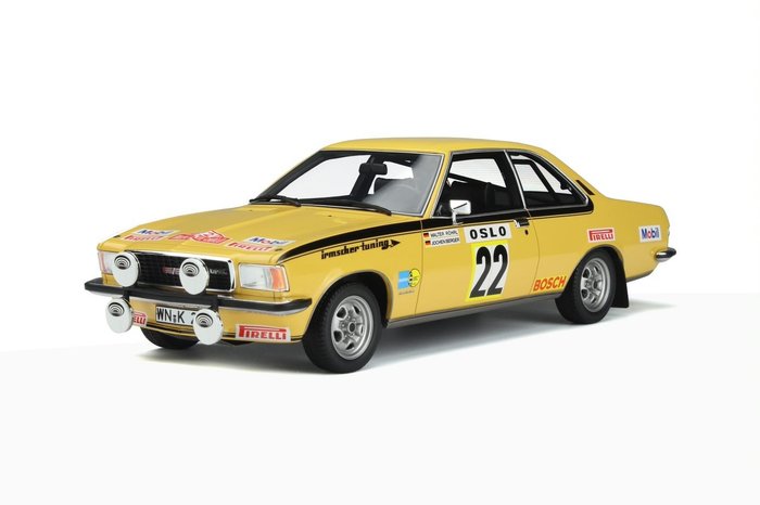 Otto Mobile 1:18 - 1 - Modellino di auto - Opel Commodore B GS/E - Rally Montecarlo 1974 - W.Rohrl-J.Berger