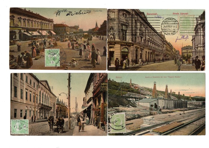 Romania - City & Landscape - Postcards (Collection of 91) - 1901-1939