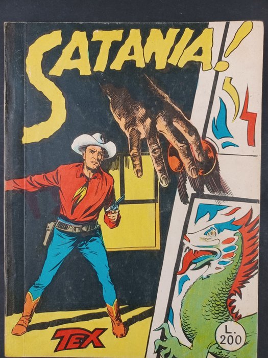 Tex n. 5 - Satania! - Spillato, Non Censurato, aut. 478 - Softcover - Erstausgabe - (1959)