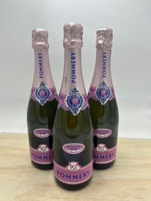 Pommery, Pommery, Brut Royal - Champán Rosé - 3 Botellas (0,75 L)