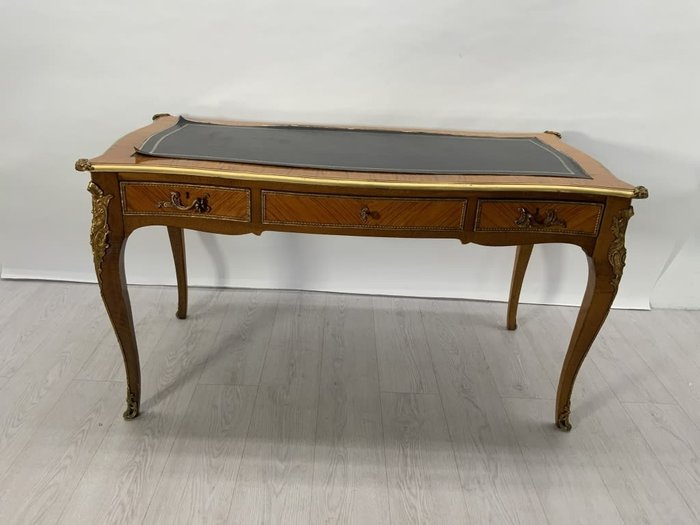 Schreibtisch - Louis XV-Stil - Holz, Leder - 20. Jahrhundert Antiquitäten Antique Style gebraucht kaufen  