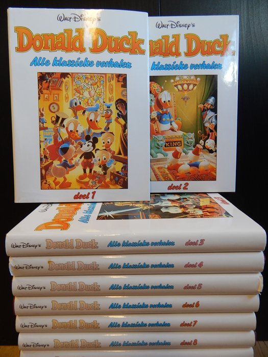 Carkl Barks - Donald Duck Alle klassieke verhalen 1 t/m 17 - Hardcover met stofomslag - complete reeks - Hardcover - Eerste druk - (1992)