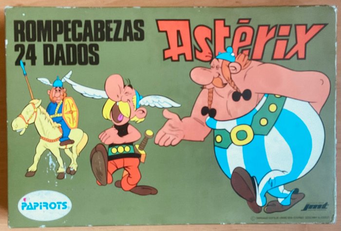 Asterix - Blokkendoos / Boîte de cubes JMT - Asterix - 28 x 35 x 6 cm - (1974)