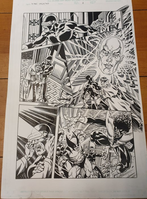 X-Men Story page n. 2 - Original Artwork by Alcatena