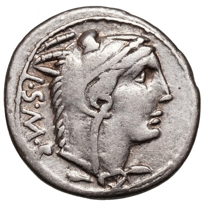 Roman Republic. L. Thorius Balbus, 105 BC. AR Denarius,  Rom, Juno Sospita, Stier