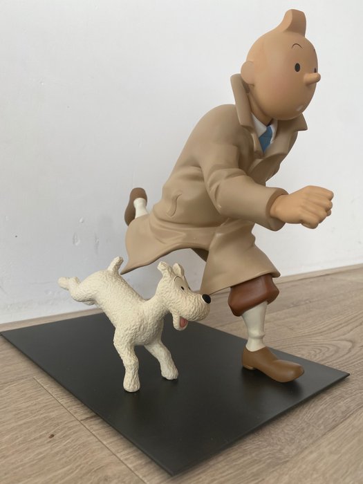 Tintin - Statuette Moulinsart 45101 - Tintin et Milou courant - Sans prix de réserve - (1997)