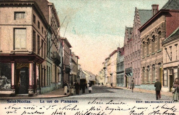 België - Sint-Niklaas, met betere kaarten - Ansichtkaarten (Collectie van 100) - 1905