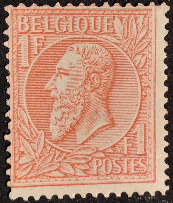 Belgien 1884/1891 - Leopold II new types - 1 franc - MNH - OBP 51