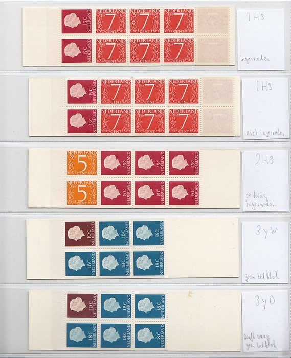 Nederland - Verzameling Postzegelsboekjes