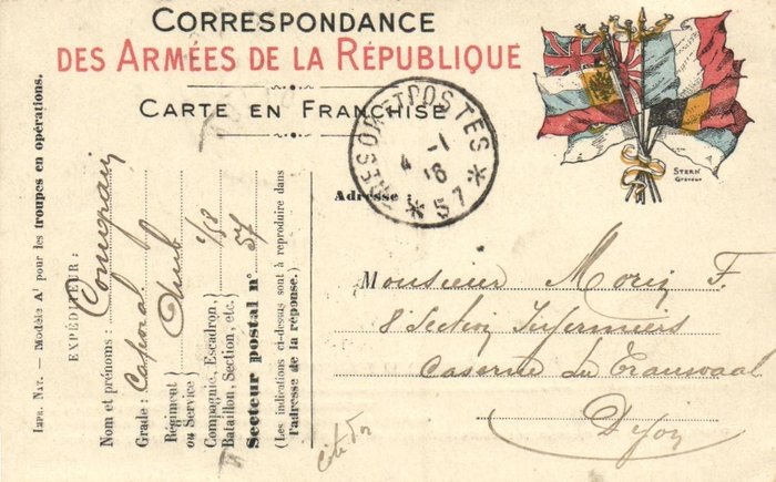 Militärpostkarten & Feldpost - Viele aus dem 1. Weltkrieg und die meisten aus Frankreich - Inkl. - Postkarten (Sammlung von 175) - 1910-1930