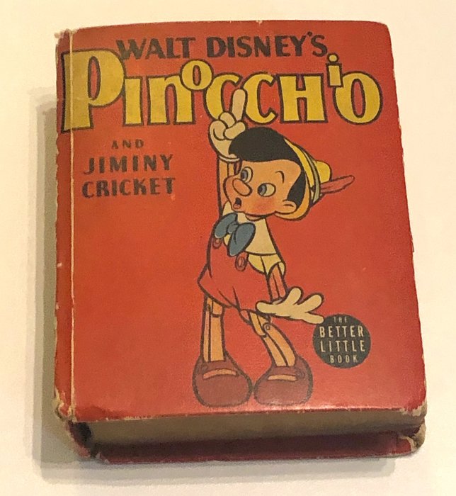 The Better Little Book 1435 - Walt Disney's Pinocchio and Jiminy Cricket - Hardcover - First edition - (1940)