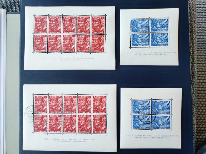 Netherlands 1942 - Legion stamp mini sheets - NVPH V402 en V403