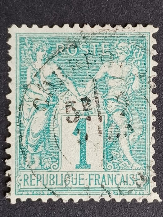 France 1876 - Sages type I n°61 cancelled, signed Calves. First choice - Yvert