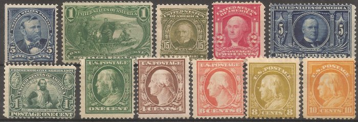 United States of America 1898/1909 - Ref. USA145-202NSG
