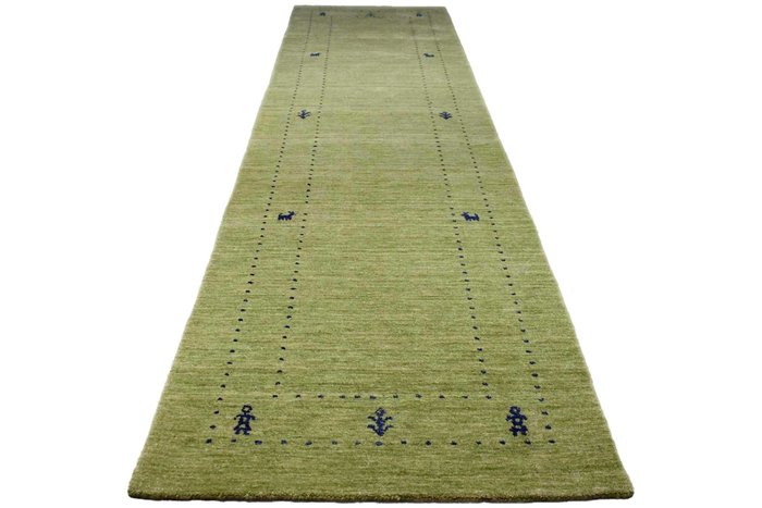 綠色加貝 - 未使用 - 長條地毯 - 297 cm - 82 cm