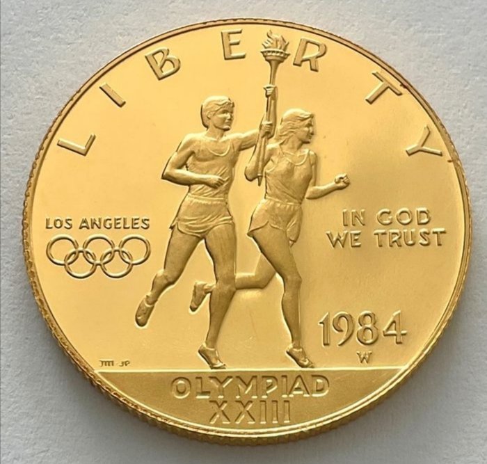 United States. 10 Dollars 1984 - Olympiad XXIII - Los Angeles