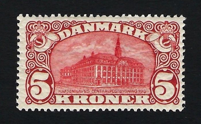 Danemark 1912 - Post office building - 5 Kr - Nº 68
