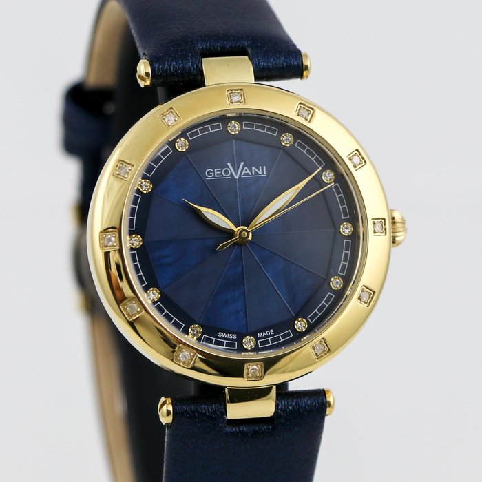 Preview of the first image of GEOVANI - Swiss Diamond Watch - GOL583-GL-D-9 "NO RESERVE PRICE" - Women - 2011-present.