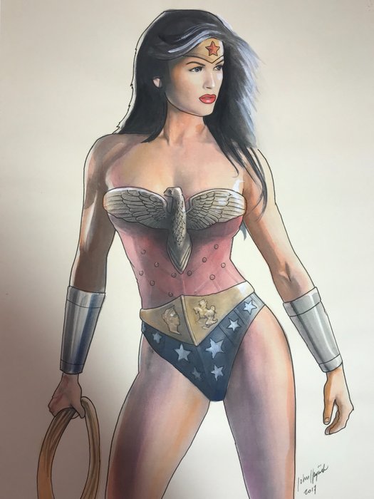 Wonder Woman - Wonder Woman . Originele tekening John Heijink