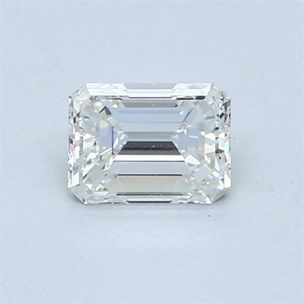 1 pcs 鑽石 - 0.64 ct - 祖母綠形 - H(次於白色的有色鑽石) - VVS1