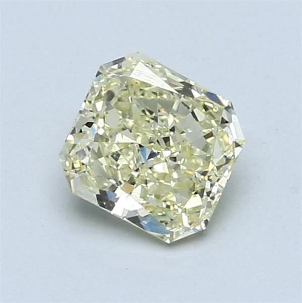 1 pcs Diamante - 0.87 ct - Radiante - Light Yellow (Y-Z Range) - SI1