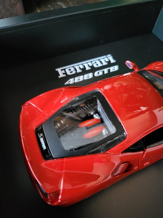Image 3 of Decorative object - 3D Framed Ferrari 488 GTB (2015) - Wheels in Frame