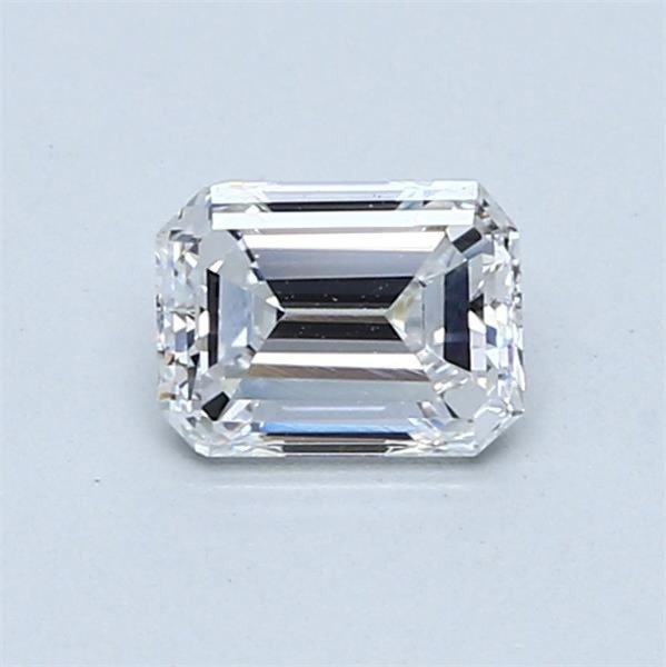 1 pcs Diamant - 0.64 ct - Smaragd - D (farblos) - VS2