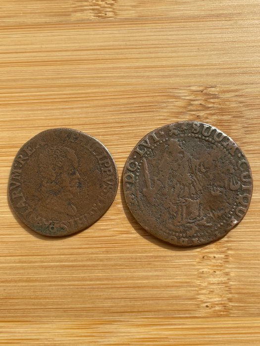 Spaans-Nederland. Setje rekenpenningen 1656
