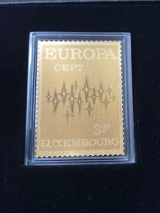 Luxemburg 2022/2022 - Luxemburg 50 jaar Europa Gouden postzegel - Europa Cept  1972-2022 Gouden postzegel 24krtr