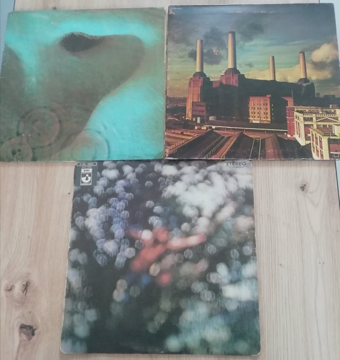 Pink Floyd - Animals, Meddle & Obscured By Clouds [French Pressings] - Diverse titels - LP's - Verschillende persingen - 1971/1977