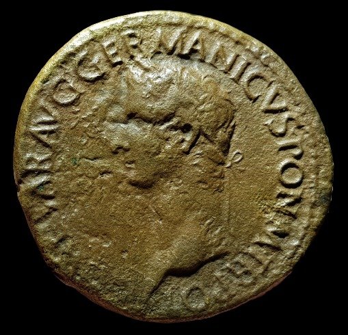 Impero romano. Caligola (37-41 d.C.). Bronzo Sestertius,  Rome 37-38 AD -  ADLOCVTio / COHortis