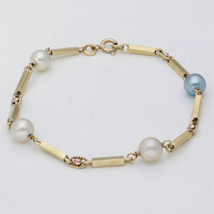 18 kt. Gold - Bracelet Pearl