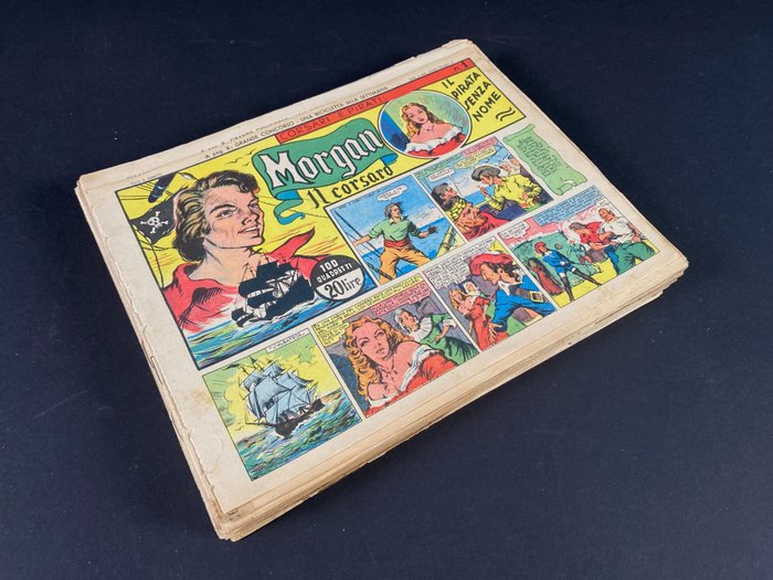 Morgan Il Corsaro nn. 1/48 - Serie Completa - Stapled - First edition - (1948/1949)
