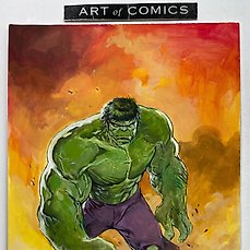 Molenaar, Romano – 1 Acrylic – The Incredible Hulk – Painting Of the Incredible Hulk – 2018