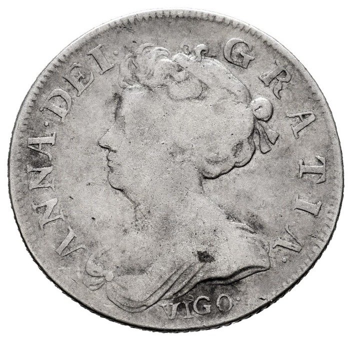 United Kingdom. Anne (1702-1714). 1 Shilling 1703 "VIGO"