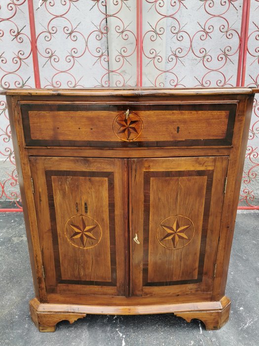 Image 3 of Corner cabinet - Rosewood, Walnut - 19th century
