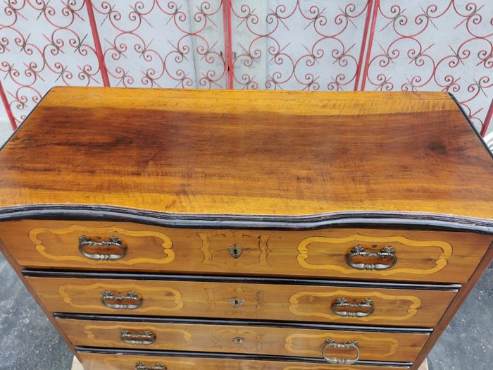 Image 3 of Canterano chest of drawers - Baroque - Walnut - XVIII secolo con aggiustamenti successivi