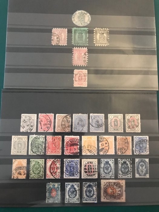 Finland 1856/1891 - Classics collection including round-cut 5 Kopke - Michel 1/45